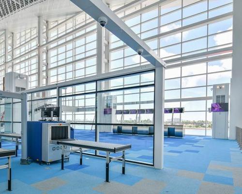 Interior of NCL passenger terminal